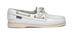 DOCKSIDES PORTLAND MOCASSINI NAUTICI PER DONNA GRIGI BIANCHI PER YACHTING